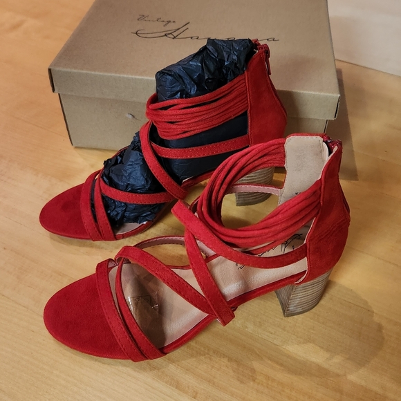 Vintage Havana Shoes Vintage Havana Kim Block Heel Sandals Poshmark